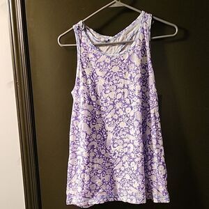 Floral Purple Tank Top